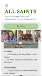 Mobile Screenshot of allsaintsrichmond.org